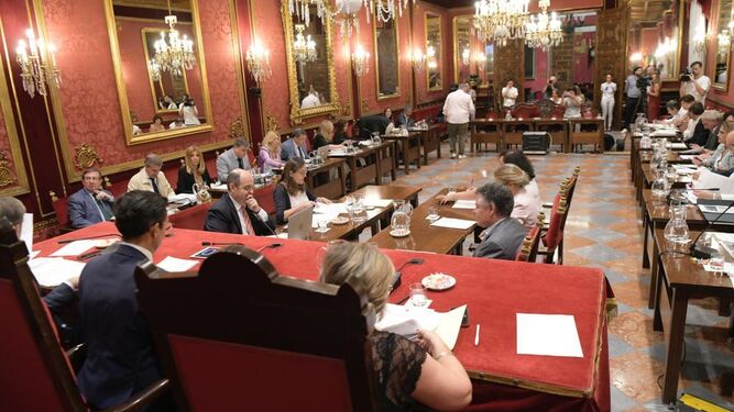 Imagen del Pleno ordinario de Julio celebrado en el Ayuntamiento de Granada