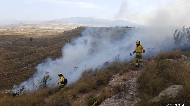 Declarado un incendio en el municipio de Zújar
