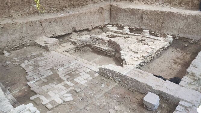 Imagen de las excavaciones en la séptima fase del proyecto arqueológico de la Villa Romana