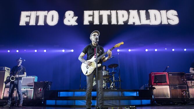 Fito & Fitipaldis durante su último concierto en Granada en abril de 2022.