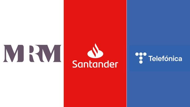 Logos de MRM, Santander y Telefónica.
