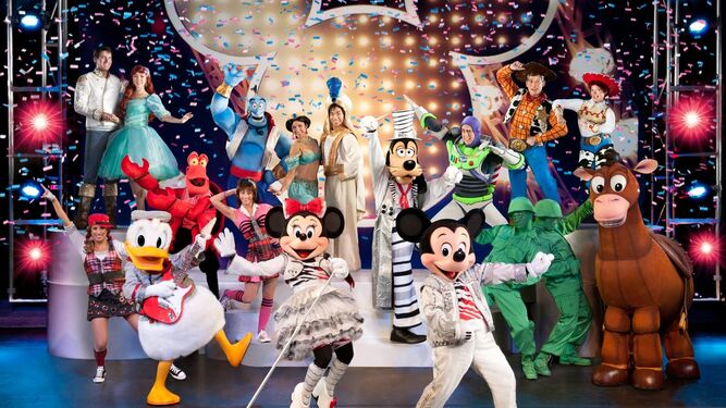 Un musical con los personajes Disney bailando a ritmo de Rock