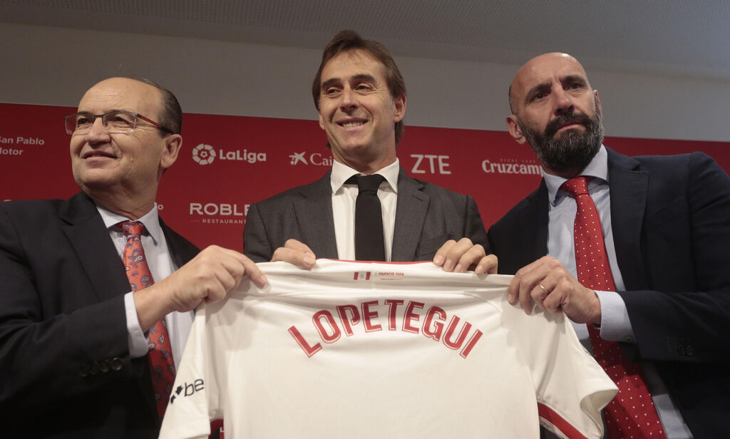 Las im&aacute;genes de Lopetegui como entrenador del Sevilla fc