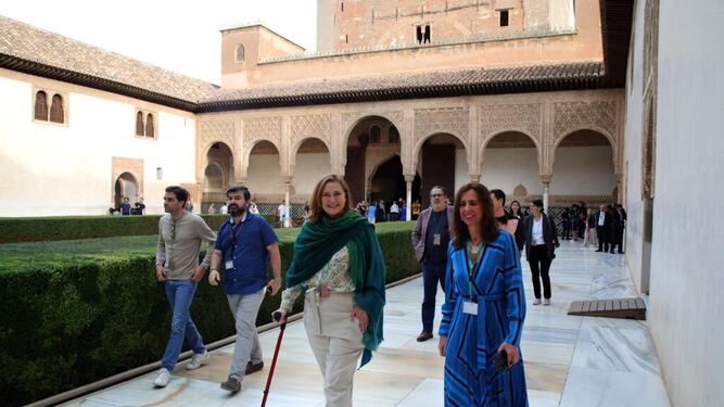 Francesca Thyssen Bornemisza visita la Alhambra