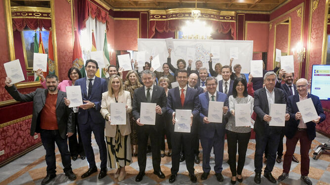 Imagen de la presentación de la candidatura oficial de Granada a la sede de la AESIA