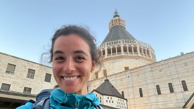 La granadina Carlota Valenzuela llega a Israel después de un peregrinaje de 10 meses y 6.000 kilómetros