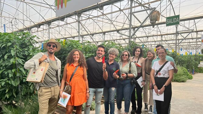 Influencers internacionales viajan a Granada y Almería para conocer los cultivos de los invernaderos solares