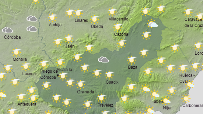 Tiempo en Granada | La semana arranca con cielos poco nubosos y temperaturas estables