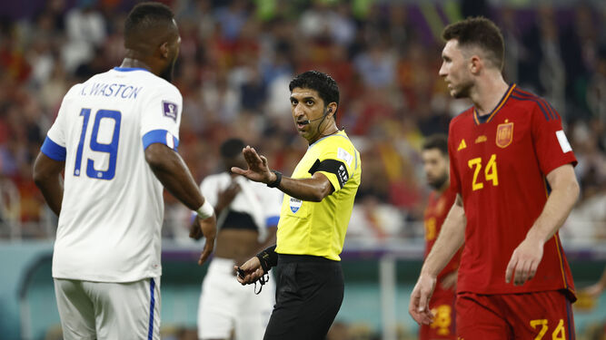 Un momento del España - Costa Rica en el Mundial de Qatar