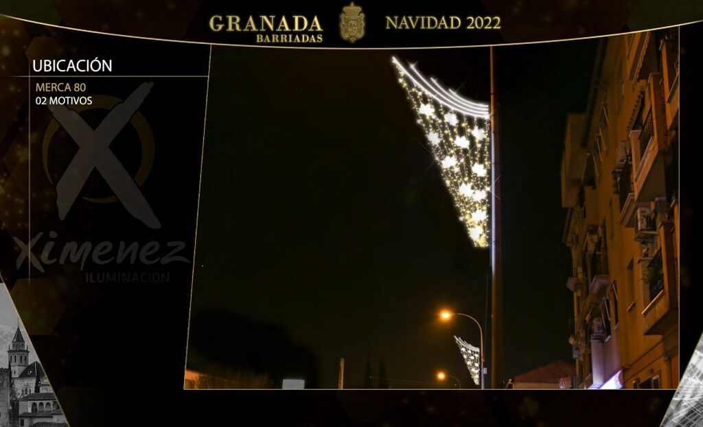 Estas son las luces de Navidad de los barrios de Granada, calle por calle