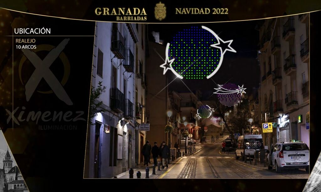 Estas son las luces de Navidad de los barrios de Granada, calle por calle