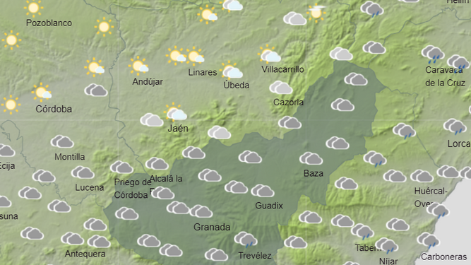 Tiempo en Granada | Diciembre comienza  con lluvias y heladas nocturnas en zonas de montaña