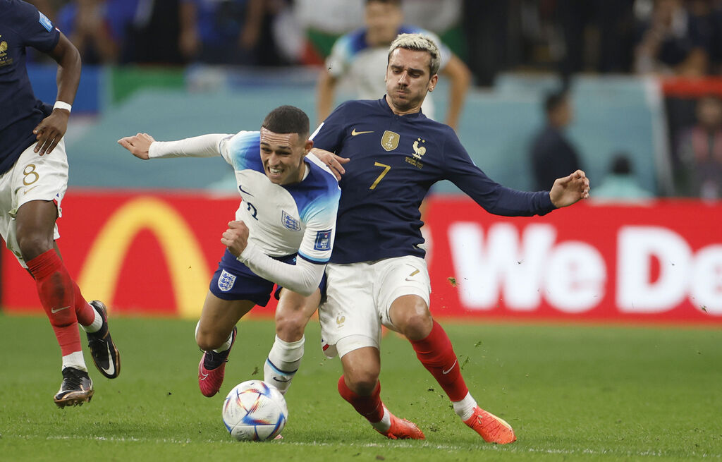 Las im&aacute;genes del Inglaterra - Francia de cuartos de final del Mundial de Qatar