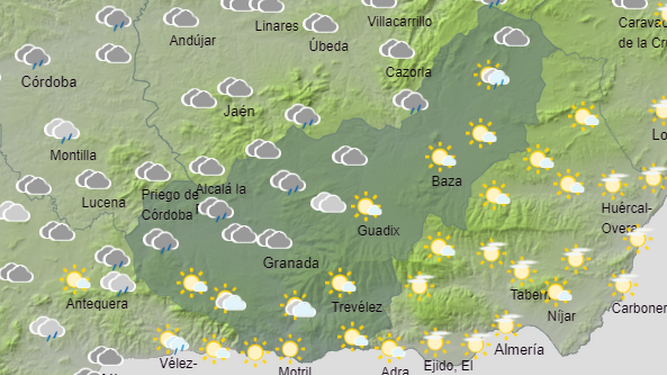Tiempo en Granada | La semana arranca con cielos cubiertos y temperaturas en ascenso