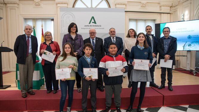 La Junta entrega la II Edición Premios Club de la Constitución a alumnos de Primaria y Secundaria