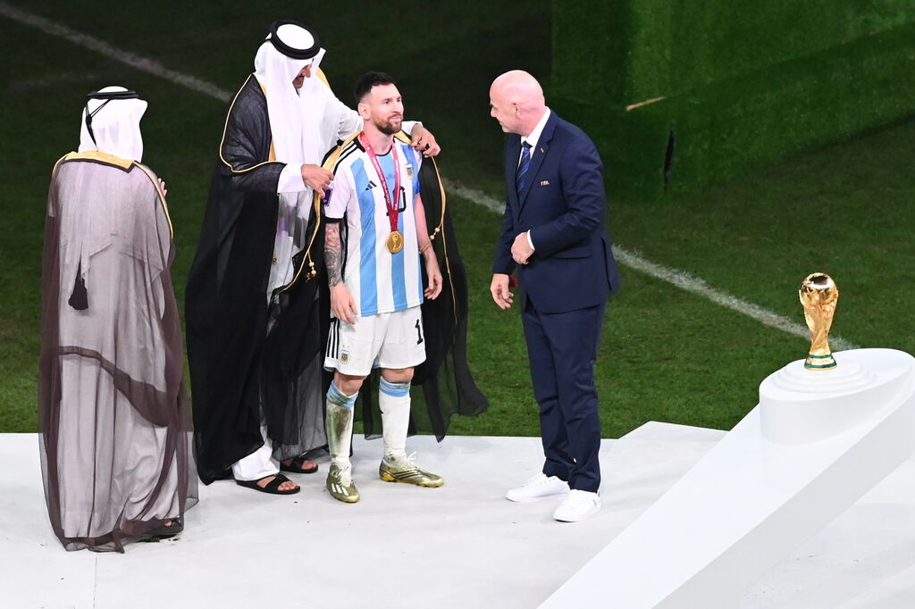 Las fotos de Messi con la Copa del Mundo