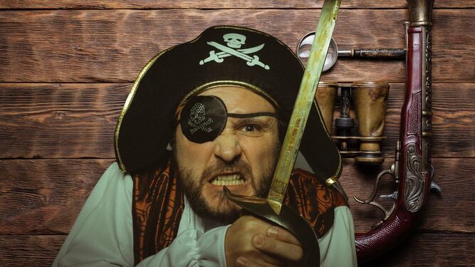 Pirata con parche en el ojo