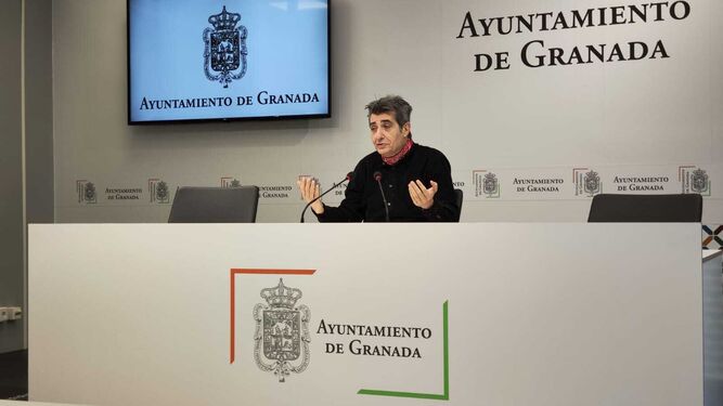 El portavoz de UP en el Ayuntamiento de Granada, Antonio Cambril
