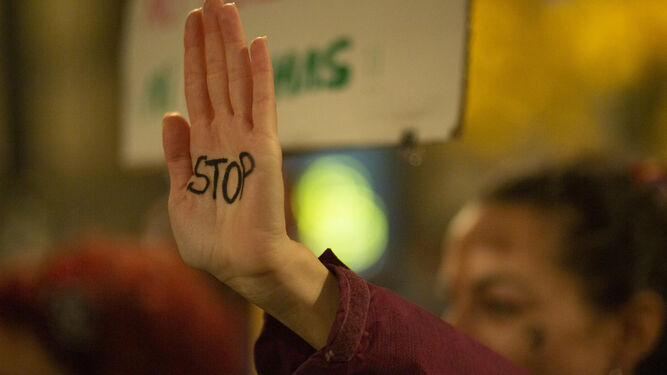 Imagen de archivo de una manifestación contra la violencia de género.