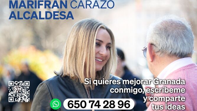 Imagen de la campaña de escucha a los ciudadanos de Granada