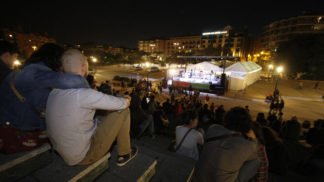 Imagen de archivo de uno de los actos de la 'Noche en Blanco' de Granada celebrada en 2019