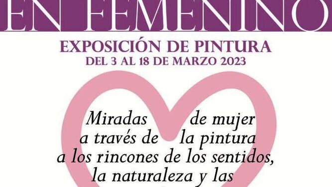 Cartel de la exposición colectiva 'En Femenino'
