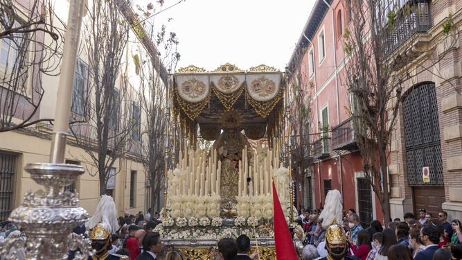 La Virgen de la Victoria saldrá el Domingo de Ramos sin su techo de palio