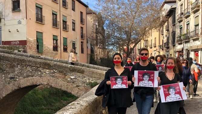 Imagen de archivo de una manifestación del alumnado del Master Gemma en Granada