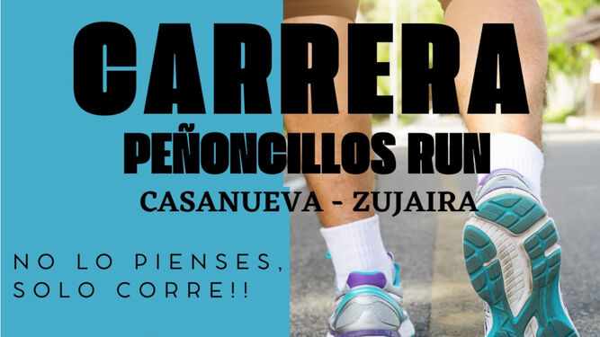 Cartel de la carrera en Casanueva-Zujaira.