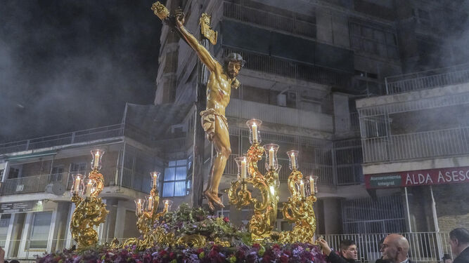 Rezo del Santo Via Crucis presidido por Nuestro Señor Jesucristo en su Sagrada Lanzada el pasado año 2023. ARCHIVO (Granada Hoy)