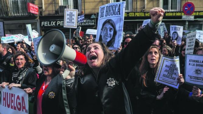 Imagen de archivo de una manifestación de los letrados.