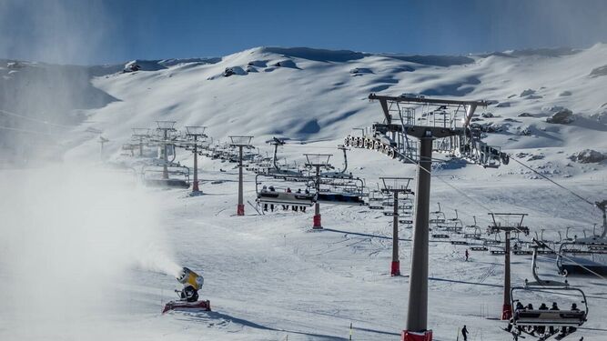 Las pistas de esquí de Sierra Nevada el pasado mes de enero.