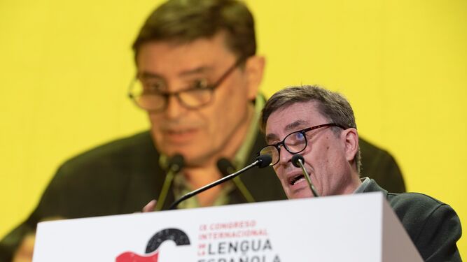 Luis García Montero durante el Congreso de la Lengua