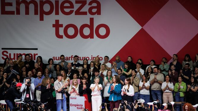 Yolanda Díaz, en la presentación de Sumar y su candidatura.