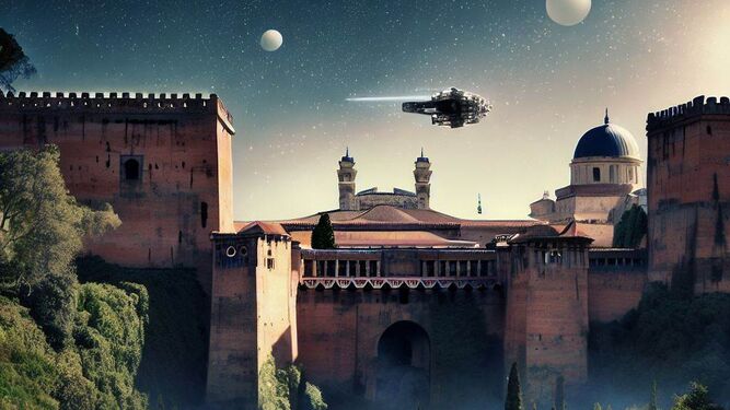 Imagen de la Alhambra de Granada en el universo Star Wars
