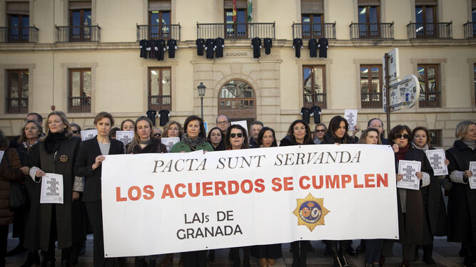Imagen de una manifestación anterior del sector en Granada.