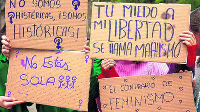 Concentración contra la violencia sexual en Logroño.