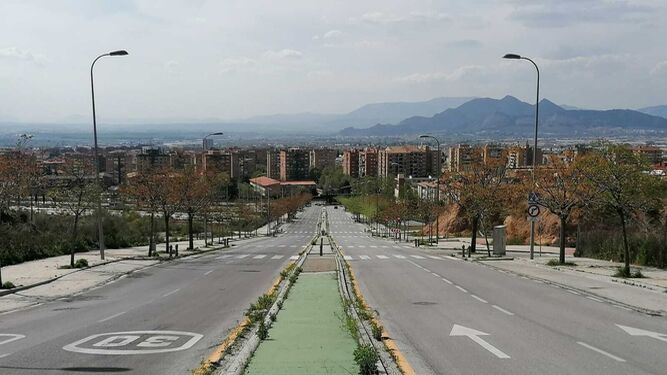 Imagen de la zona de la Azulejera de Granada