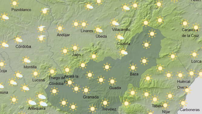 Tiempo en Granada | El viernes se presenta con casi 30 grados pero sin descartar chubascos