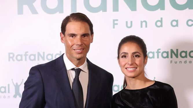 Rafa Nadal y Mery Perelló en uno de los actos promovidos por la fundación del tenista.