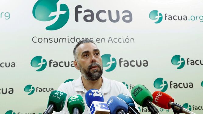 El secretario general de Facua Rubén Sánchez.