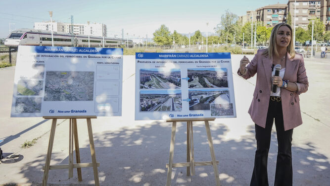 Marifrán Carazo presenta el proyecto de soterramiento al paso de un tren Avant