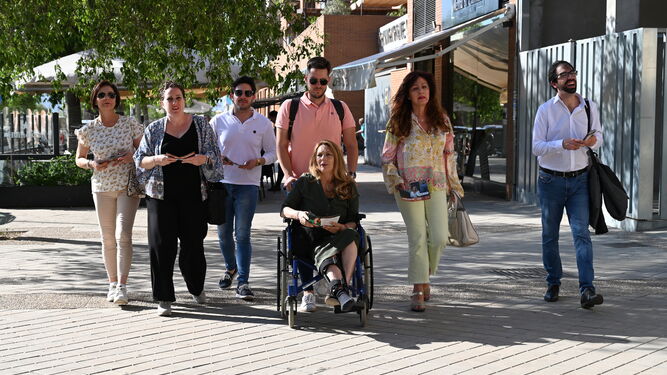 La candidata de Cs a la Alcaldía de Granada, Concha Insúa, en su primer acto en campaña en Granada