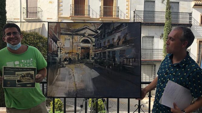 Artistas de todo el país participan en el Concurso de Pintura Rápida Villa de Montefrío