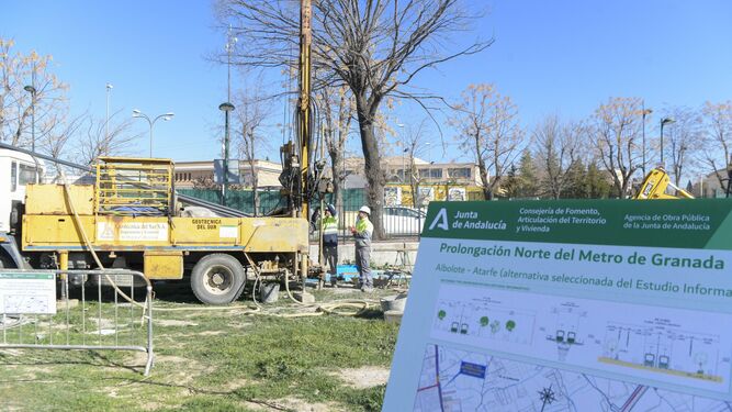 Catas previas para la ampliación Norte del Metro de Albolote a Atarfe