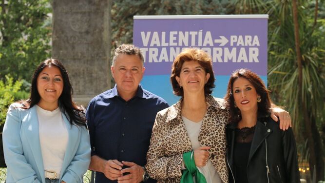 Martina Velarde, Juan Antonio Delgado, Alejandra Durán y Elisa Cabrerizo