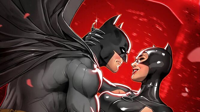 Batman y Catwoman en una imagen promocional.