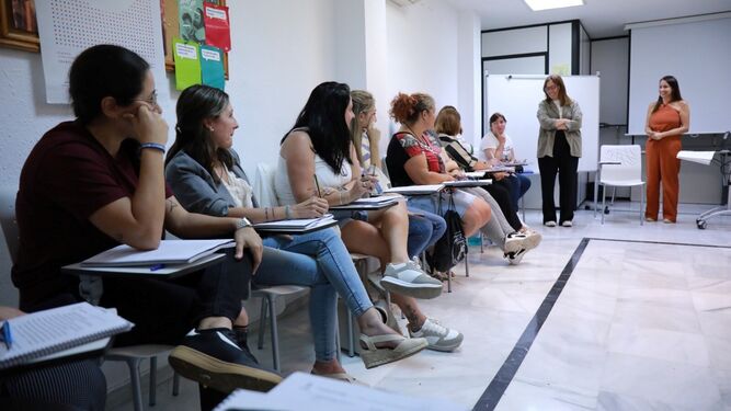 Curso de auxiliar de control de accesos para mujeres desempleadas en San Fernando, impartido hace unos meses.