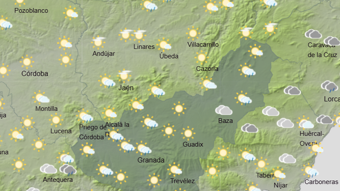 Tiempo en Granada | Suben las temperaturas pero continúa la lluvia en la provincia durante este fin de semana