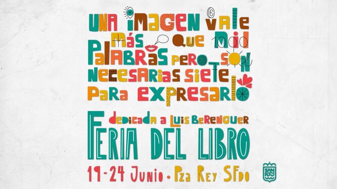 Imagen del cartel de la Feria del Libro de San Fernando 2023.